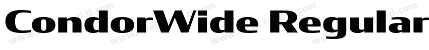CondorWide Regular Italic字体转换